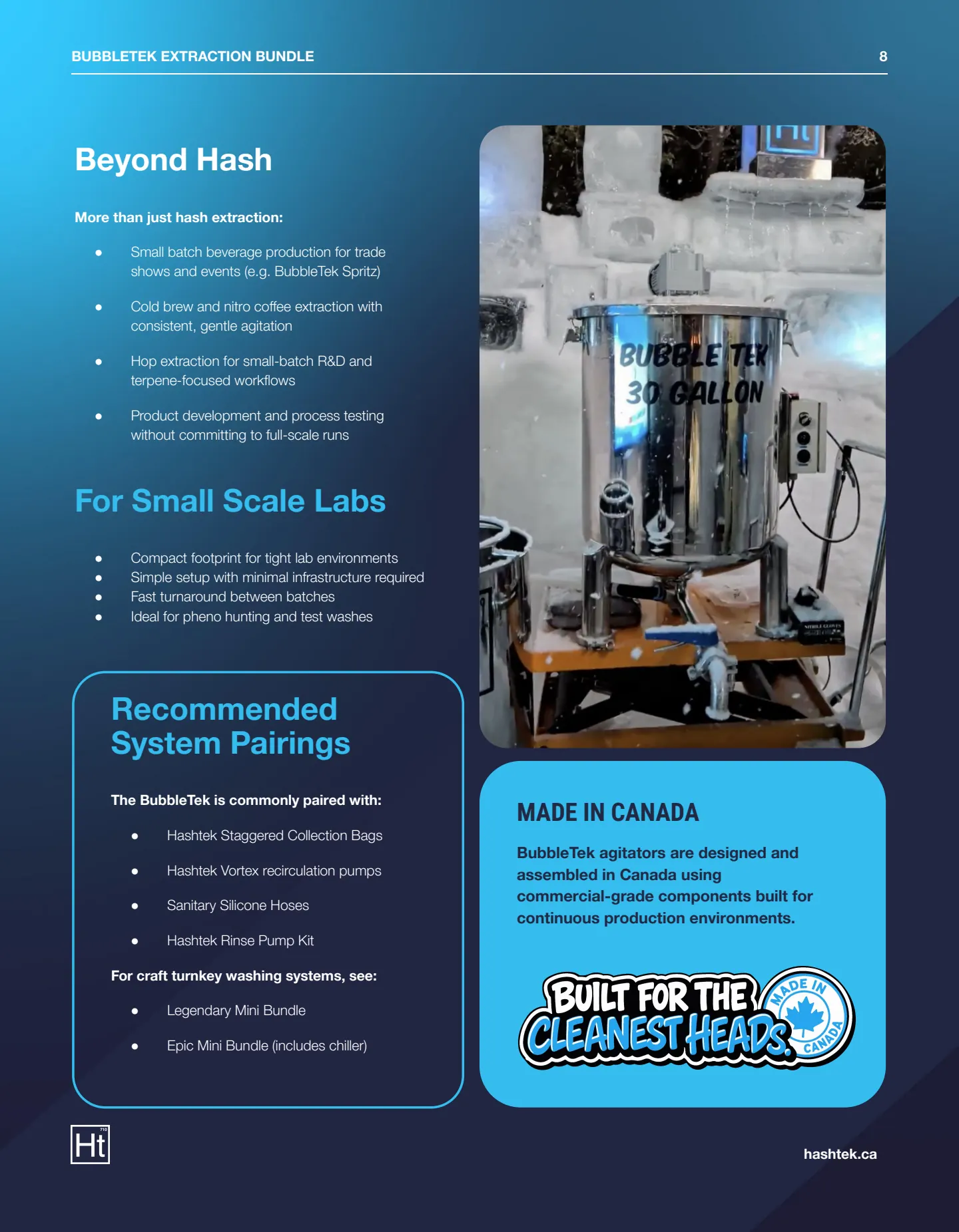30 Gallon BubbleTek Epic Bundle Spec Sheet (v1.12) — page 8 of 8