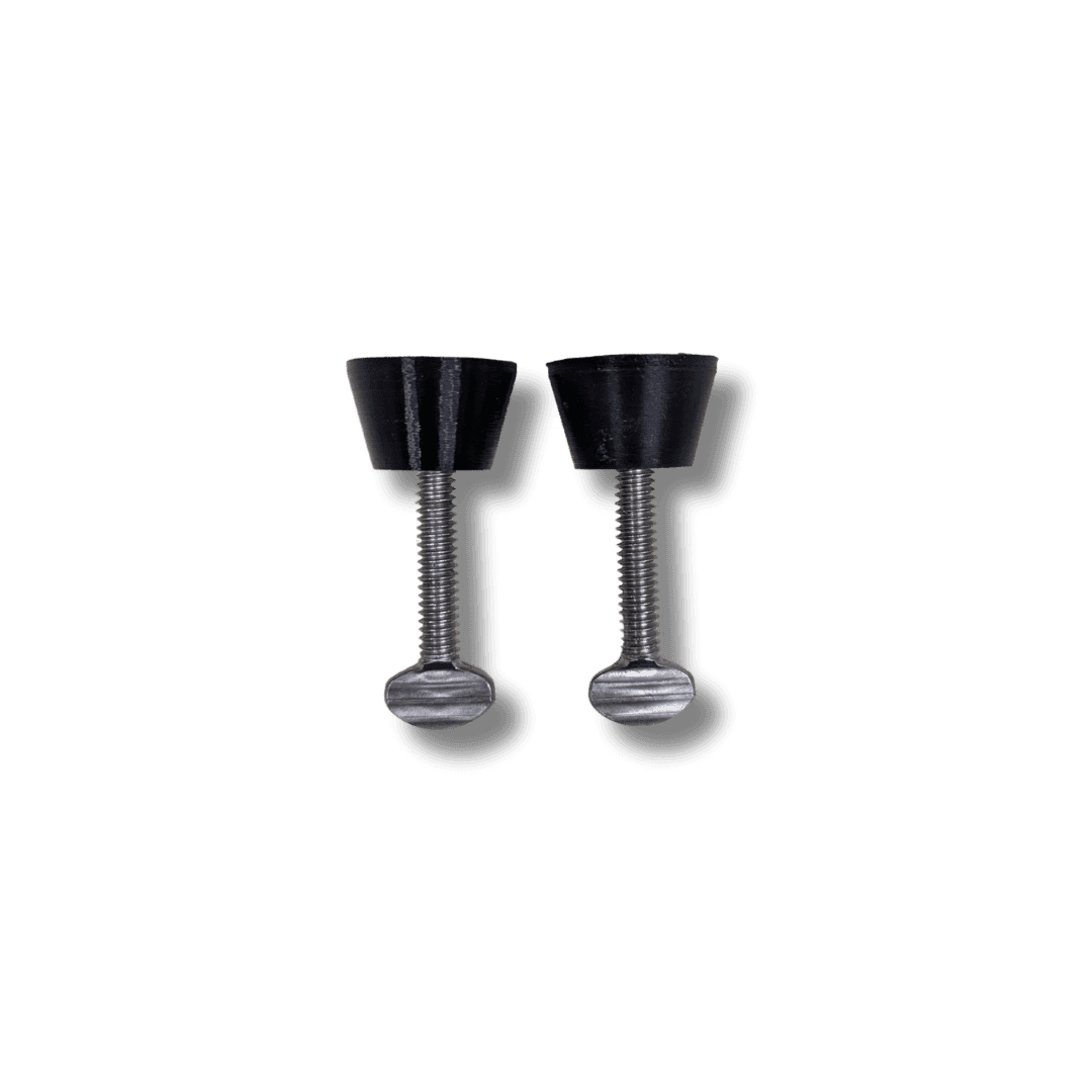 Bag Spreader Replacement Bolts – 316 Stainless with Black Polymer Grip Mount