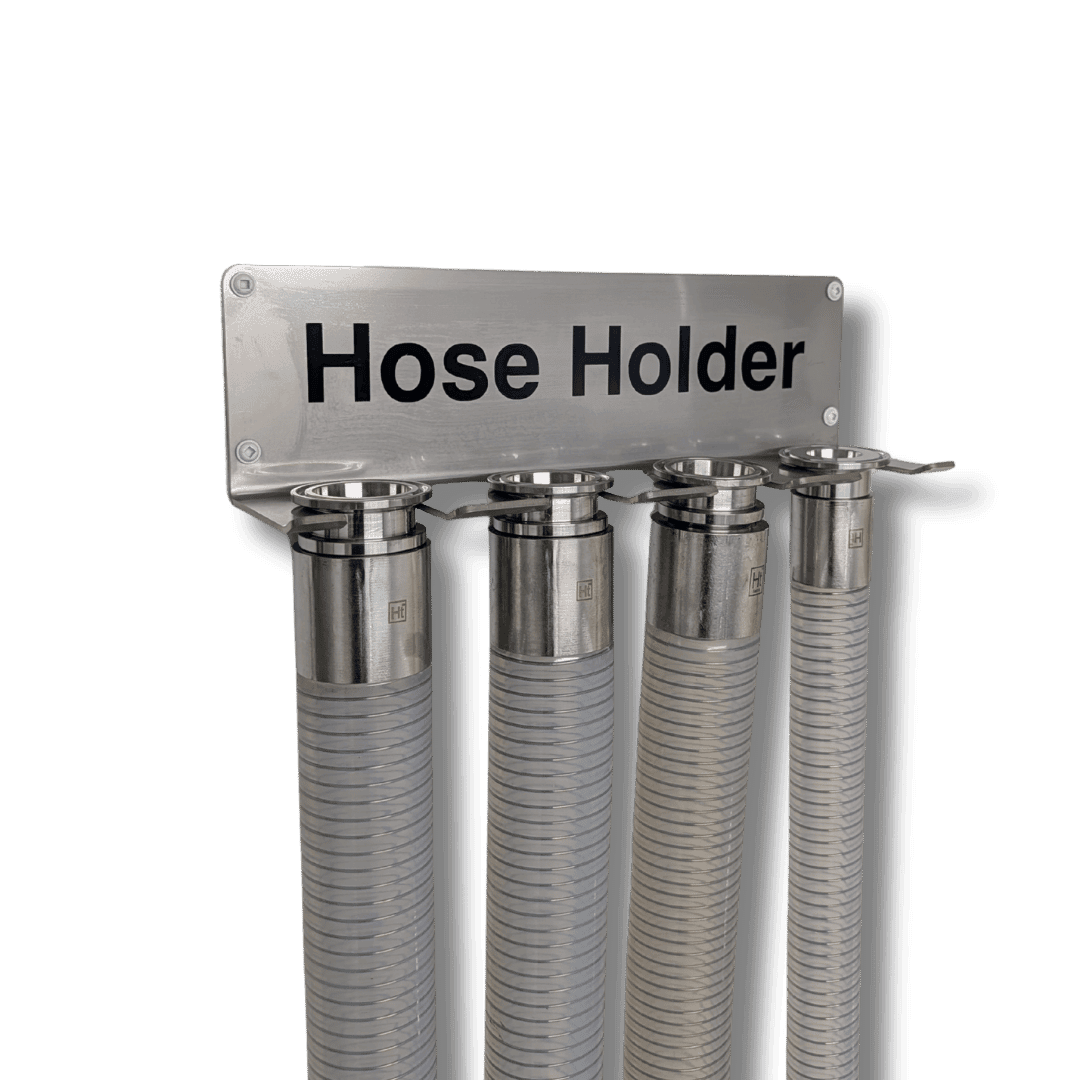 Hashtek 4-Hose Tri-Clamp Wall Holder