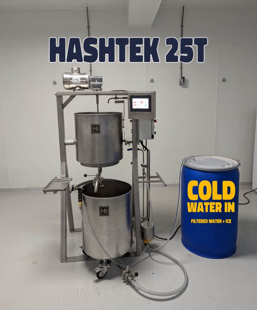 How much ice do I need to make bubble hash