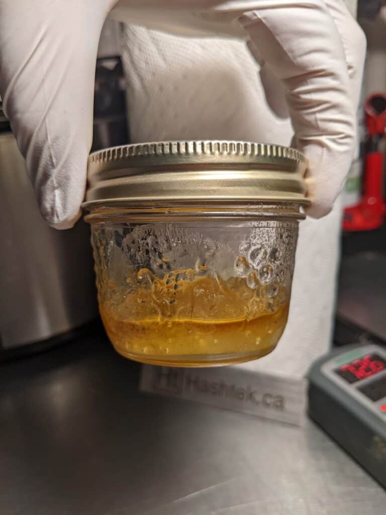 rosin jam finished curing