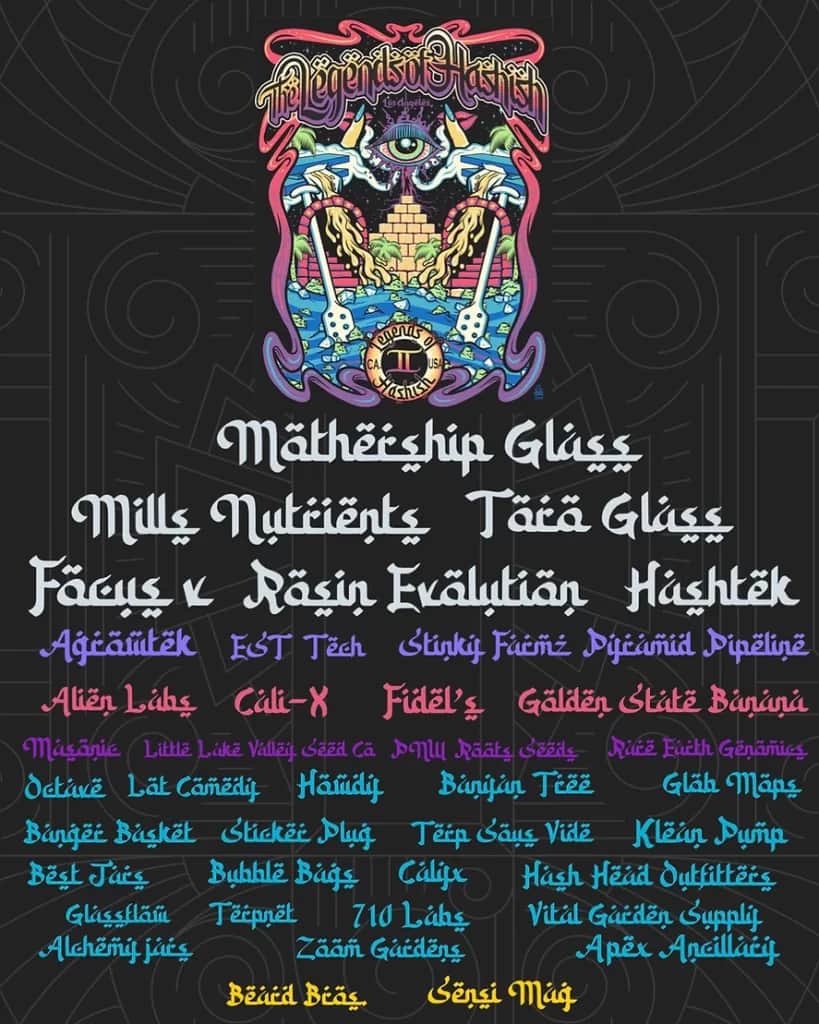 Legends of Hashish Sponsor List