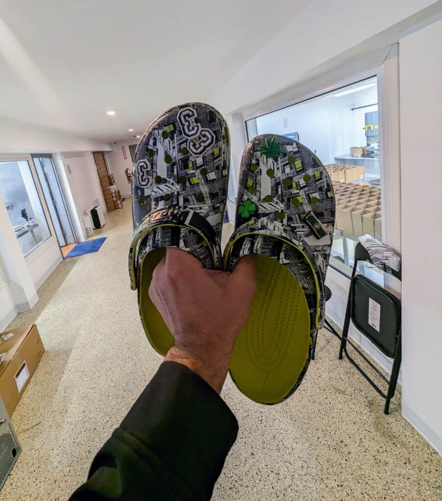 Coulson Cannabis crocs