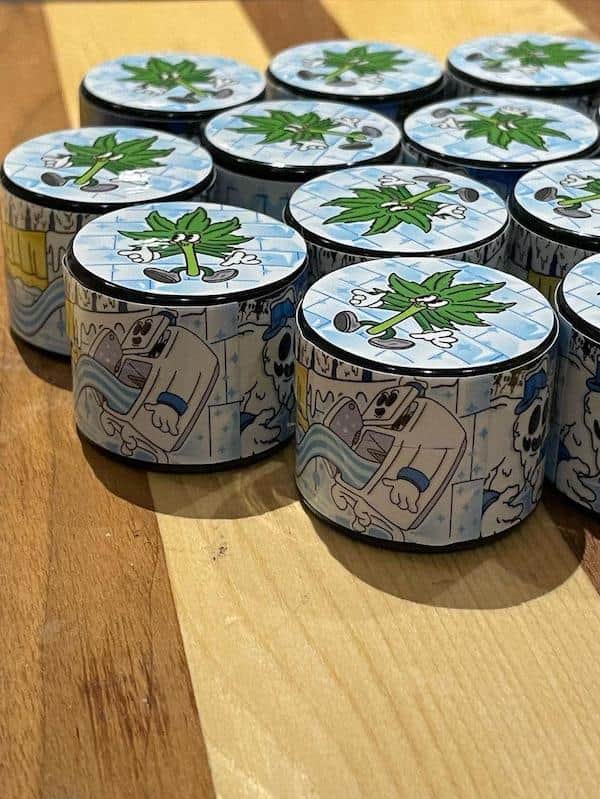 Rosin jar labels by hash milk