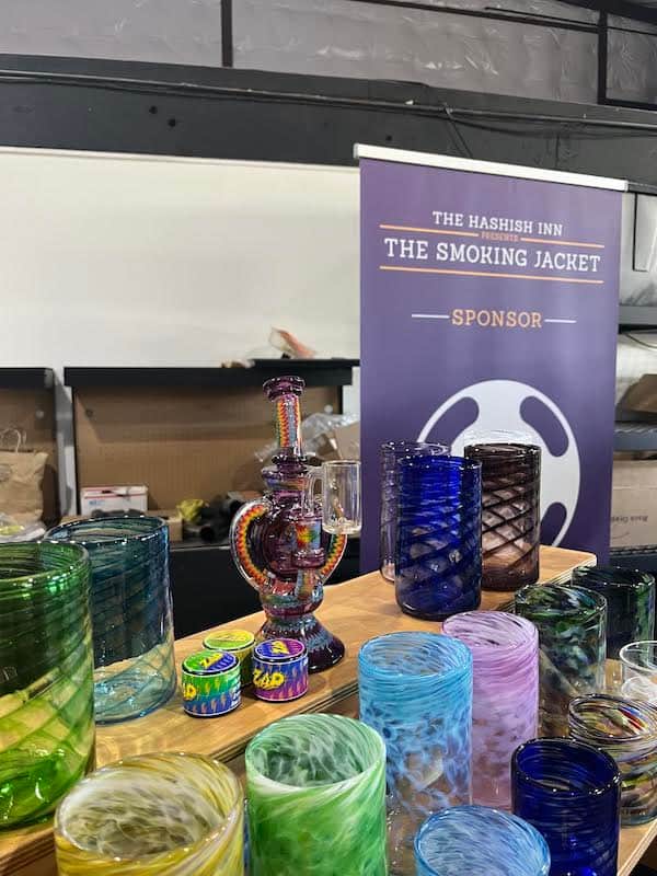 hashtek solventless extraction equipment at the smoking jacket 2023 hash rosin event