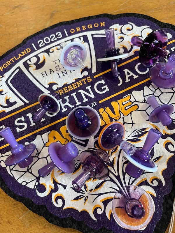 hashtek solventless extraction equipment at the smoking jacket 2023 hash rosin event