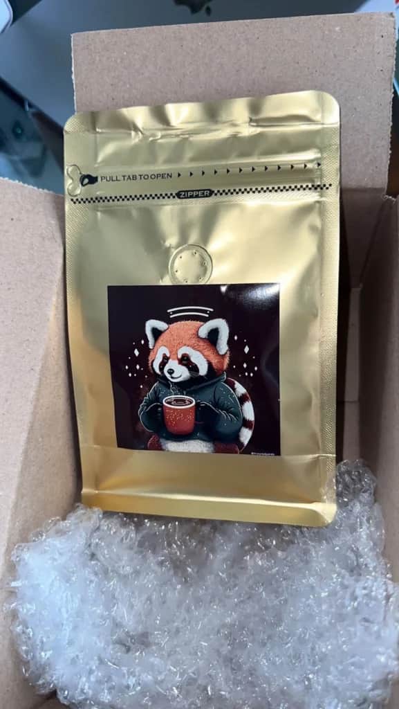 Truly Red Panda Coffee Beans & Accessories
