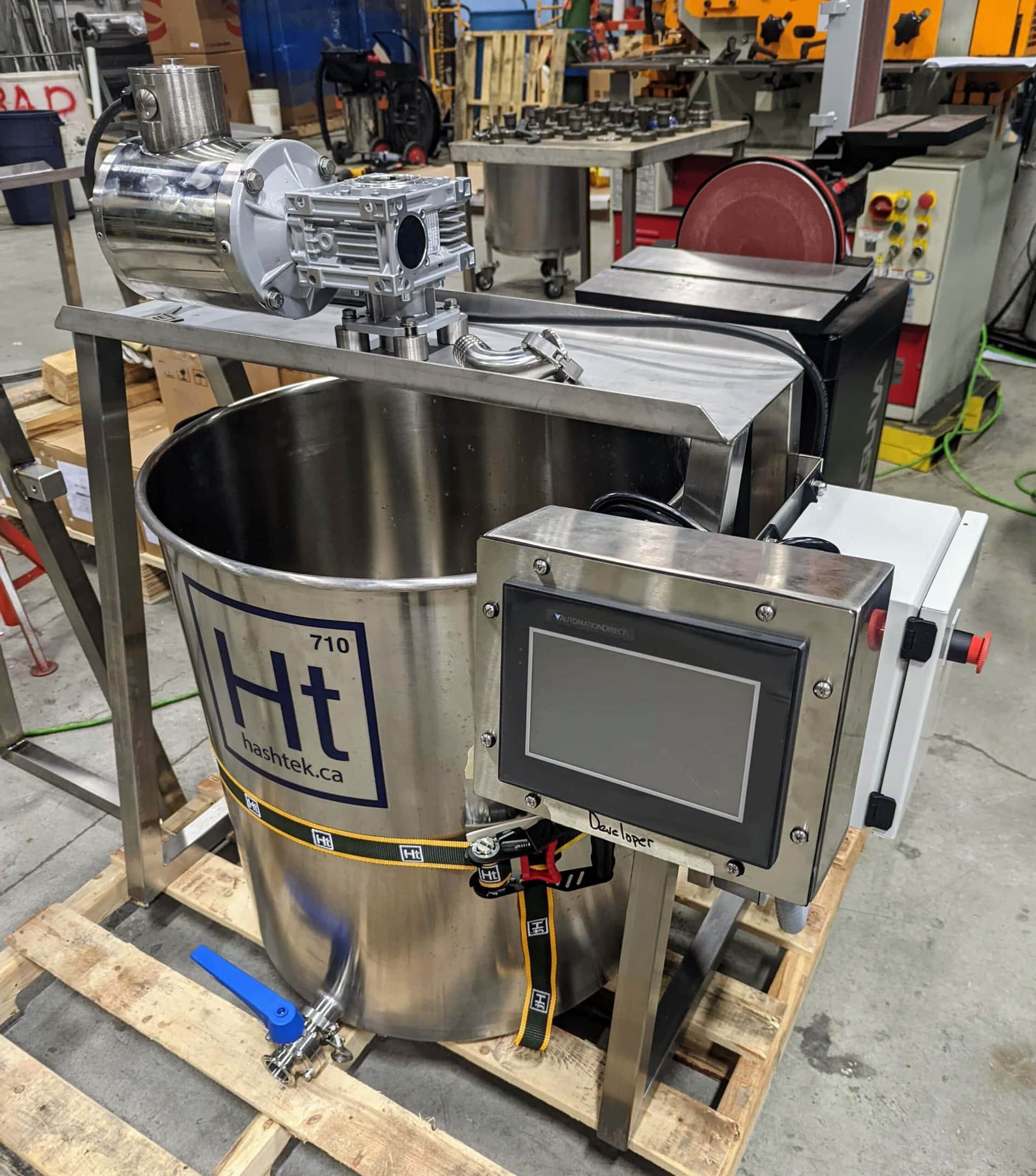 A Hashtek A-Series system prepared for delivery
